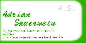 adrian sauerwein business card