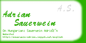 adrian sauerwein business card